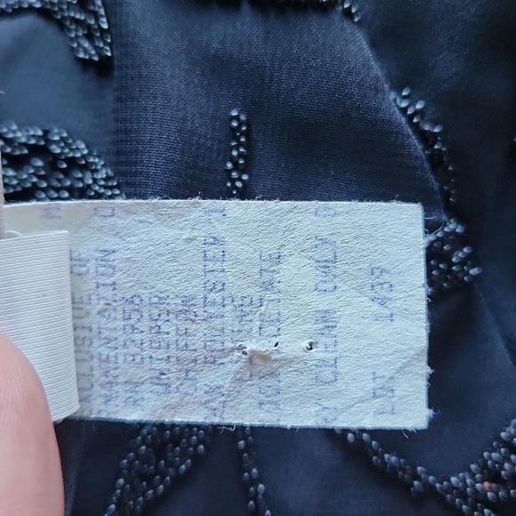 Vintage Black New Image Beaded Gown - Picture 14 of 15